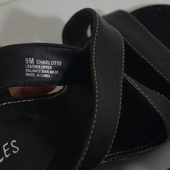 Aerosoles Charlotte Black Strap Summer Heels - Picture 5 of 10